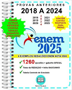 Enem Provas 2018 a 2024 Gabarito OFICIAL