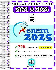 Enem Provas 2021 a 2024 Gabarito Comentado