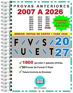 Fuvest 1ª Fase Provas 2007 a 2026 Gabarito Oficial