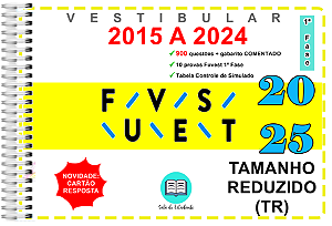 Fuvest TR 1ª Fase Provas 2015 a 2024 + gabarito COMENTADO