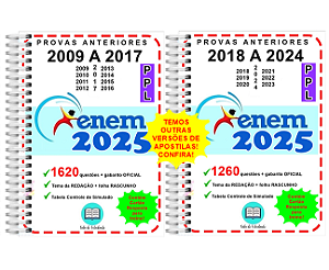 Enem PPL Provas 2009 A 2024 Gabarito Oficial
