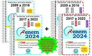 Enem Regular 2009 a 2023 + Enem Ppl 2009 A 2023 + Gabarito Oficial