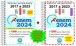 Enem Regular 2017 a 2023 + Enem PPL 2017 A 2023 + Gabarito Oficial