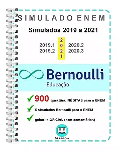 Enem 2019 a 2021 900 Questões Ineditas Simulado Bernoulli + Gabarito