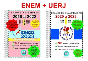 Enem 2018 a 2022 + Uerj Provas 2020 a 2023 1200 Questões + Gabarito Oficial
