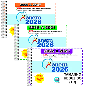 Enem TR Provas 2009 a 2025 Gabarito Comentado