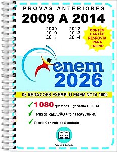 Enem Provas 2009 A 2018 Gabarito Oficial