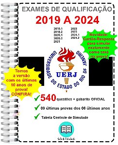 Uerj Provas 2019 A 2024 + Gabarito Oficial