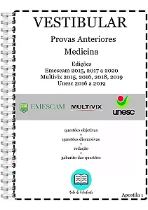 Vestibular Medicina Espírito Santo Umescam Unesc Multivix + Gabarito Oficial