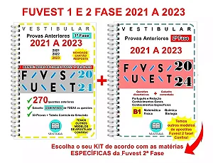 Fuvest 1ª E 2ª Fase BIOLOGICAS 2021 A 2023 + Gabarito Comentado