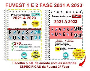 Fuvest 1ª E 2ª Fase Humanas 2021 A 2023 + Gabarito Comentado