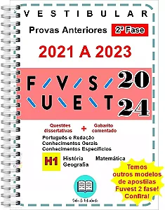 Fuvest 2 Fase Humanas 2021 A 2023 + Gabarito Comentado