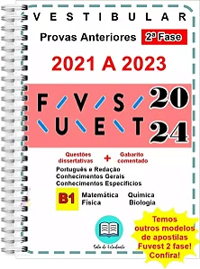 Fuvest 2 Fase Biológicas 2021 A 2023 + Gabarito Comentado