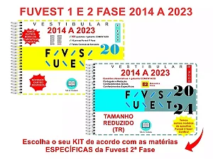 Tr Fuvest 1 E 2 Fase 2014 A 2023 Exatas + Gabarito Comentado