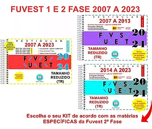 Tr Fuvest 1 E 2 Fase 2007 A 2023 Bio + Gabarito Comentado