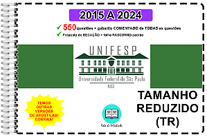 Unifesp TR 2024 Provas 2015 a 2024 + Gabarito Comentado