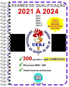 Uerj Provas 2021 a 2024 + Gabarito Comentado