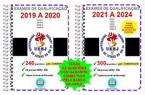Uerj Provas 2019 a 2024 + Gabarito Comentado