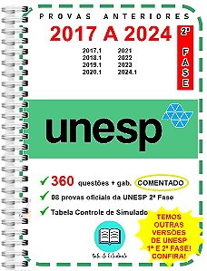 Unesp 2 Fase Provas 2017 A 2024 Gabarito Comentado