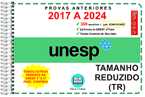 TR Unesp 2 Fase Provas 2017 A 2024 Gabarito Comentado