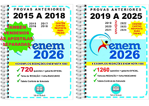 Enem Provas 2015 a 2025 Gabarito OFICIAL