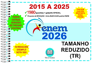 Enem TR Provas 2015 a 2025 Gabarito Oficial