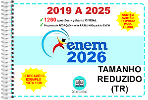 Enem TR Provas 2019 a 2025 Gabarito Oficial