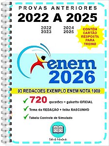 Enem Provas 2022 a 2025 Gabarito OFICIAL