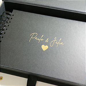 Álbum A4 com caixa. Álbum de fotos tamanho A4 com 50 folhas com caixa.