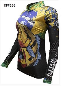 CAMISETA DE PESCA KING (FEMININA) UV+50 KFF656