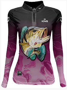 CAMISETA DE PESCA KING (FEMININA) UV+50 KFF656