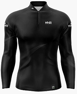 CAMISETA DE PESCA KING UV+50 "PRETA" KFF613N
