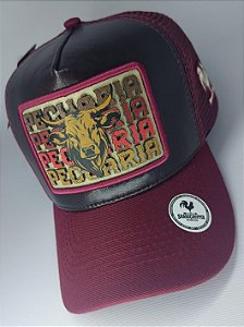 BONÉ “PECUÁRIA” TOURO PRETO C/ VINHO