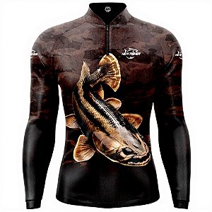 CAMISA DE PESCA NEW FISHER TRAÍRA "BLACK" UV - (NF51)