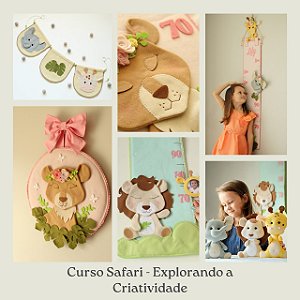03# Coleção Completa Safari de Feltro - Explorando a Criatividade