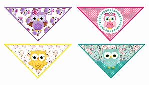 BANDANAS - MEME / FLORKS . 10 UNIDADES - Fabrika Pet - laços e acessórios  para banho e tosa