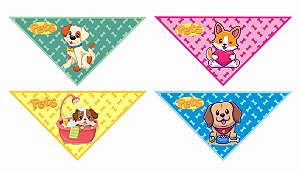 BANDANAS - MEME / FLORKS . 10 UNIDADES - Fabrika Pet - laços e acessórios  para banho e tosa