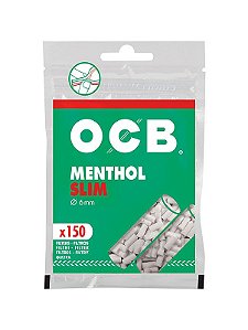 FILTRO PARA CIGARRO OCB SLIM MENTHOL PACOTE C/150