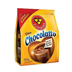 Achocolatado em pó Chocolatto Três Corações 200g