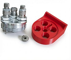 Base para disco Lee 4 furos + Shell Holder