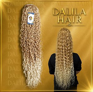RABO DE CAVALO CABELO BIO FIBRA CACHEADO LOIRO