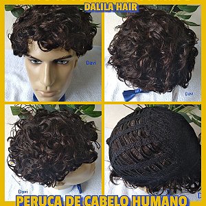 PERUCA CABELO HUMANO DAVI