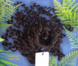 COQUE ELÁSTICO CABELO HUMANO CACHEADO DALILA HAIR