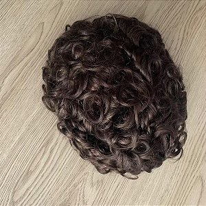 PRÓTESE CAPILAR MASCULINA CABELO HUMANO CACHEADO DALILA HAIR