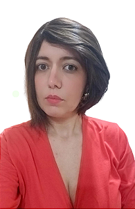 Peruca Alice Cabelo humano cor castanho médio