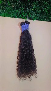 Cabelo humano Indiano Cacho Caipira 65 cm na liga