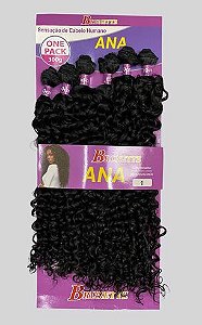 Cabelo bio fibra cacheado ana brunette 300g - BRUNETTE - Cor: 1