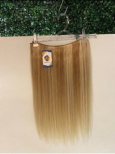 CABELO HUMANO LOIRO COM MECHAS CABELO TECIDO N 76