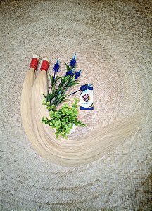CABELO HUMANO VIETNAMITA LOIRO CLARÍSSIMO 65CM