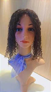 Protese topo capilar feminina Bianca de Cabelos Humanos cacheado